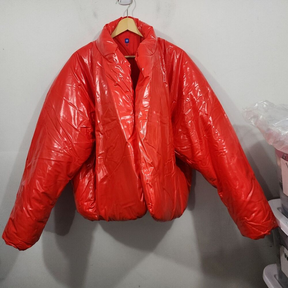 Yeezy GAP Balenciaga Jacket Puffer Round Jacket YZY Oversized Open Red Mens M